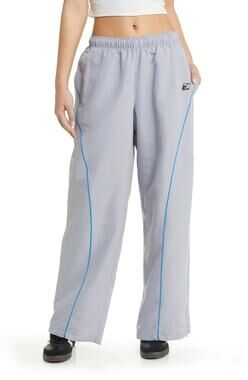NWT IETS FRANS Curve Seam Elastic Waist Track Pants Grey Women's Size Large